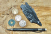 kyanite - black kyanite in a spray of fine crystals, from São José de Safira, Minas Gerais, Brazil - hand specimen