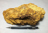 limonite - spectacular display specimen of limonite - hydrated iron oxides - showing conversion to yellow ochre - from the cap of a hydrothermal vein at the Keeler Gold Mine