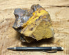 limonite - hand specimen of limonite - hydrated iron oxides -  from the cap of a hydrothermal vein at the Keeler Gold Mine