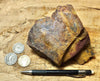 limonite - hand/display specimen of limonite - hydrated iron oxides -  from the cap of a hydrothermal vein at the Keeler Gold Mine