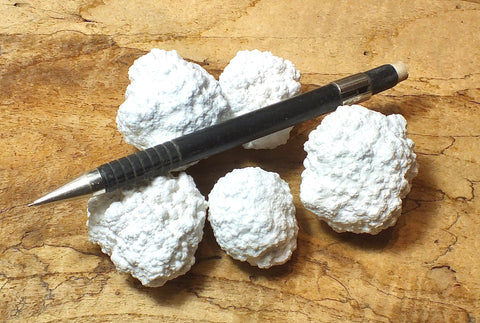 magnesite - nodular form of vitreous magnesite -  unit of 5 student specimens