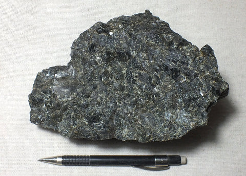 monzosyenite - display specimen of an unusual igneous rock from the Laramie anorthosite complex, Wyoming