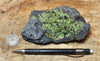 peridotite xenolith in vesicular phonotephrite from the San Carlos Volcanic Field, Arizona - teaching hand specimen