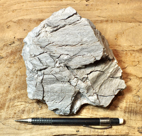 perlite - display specimen of gray perlite ore - an amorphous hydrated glass