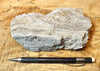 perlite - teaching hand specimen of gray perlite ore - an amorphous hydrated glass