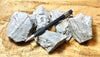 perlite - teaching student specimens of gray perlite ore - an amorphous hydrated glass - Unit of 5 specimens