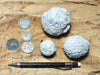 pyroclastic tuff balls - set of unusual tuff snowballs