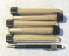 sand - dune sand - fine-grained yellow-brown dune sand derived from a sandstone member of the Menefee Formation in New Mexico - set of 5 tubes