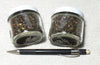 sand - coarse sand composed of polished chert grains derived from the Franciscan complex - set of two 2-ounce jars