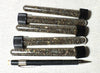 sand - coarse sand composed of polished chert grains derived from the Franciscan Complex - set of five tubes