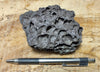 scoria - black basalt scoria from the 2018 lava flow that buried Kapoho, Hawaii - hand specimen