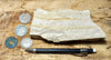 shale -  teaching hand specimen of tan diatomaceous shale from the Monterey Formation, Ventura County, California.