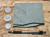 shale - hard green Lower Cambrian shale from the Harkless Formation - teaching hand specimen