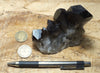 smoky quartz crystal cluster - teaching specimen from Novo Horizonte, Bahia, Brazil