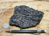 tachylite - fragile basaltic glass from the 2018 Kilauea eruption that destroyed Kapoho, Hawaii - hand specimen