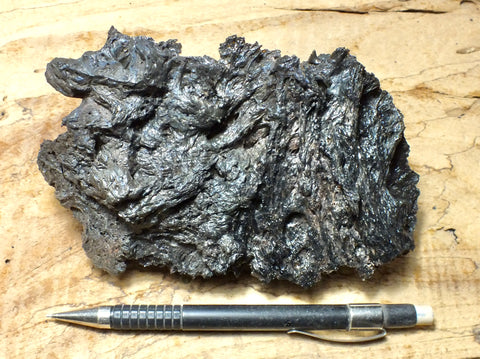 tachylite - fragile basaltic glass from the 2018 Kilauea eruption that destroyed Kapoho, Hawaii - hand/display specimen