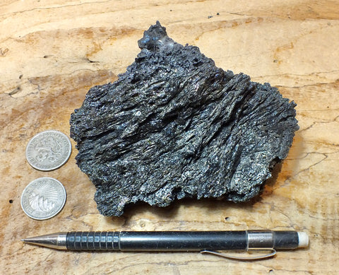 tachylite - fragile basaltic glass from the 2018 Kilauea eruption that destroyed Kapoho, Hawaii - hand/display specimen