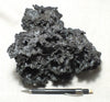 tachylite - fragile basaltic glass from the 2018 Kilauea eruption that destroyed Kapoho, Hawaii - particularly fierce large display specimen