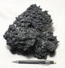 tachylite - fragile basaltic glass from the 2018 Kilauea eruption that destroyed Kapoho, Hawaii - particularly fierce large display specimen