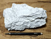 talc - soft white talc from the Acme Mine, Alexander Hills, San Bernardino County, California -  display specimen