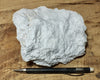 talc - soft white talc from the Acme Mine, Alexander Hills, San Bernardino County, California -  display specimen