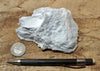 talc - soft white talc from the Acme Mine, Alexander Hills, San Bernardino County, California - hand specimen