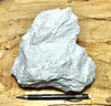 talc - soft white talc from the Acme Mine, Alexander Hills, San Bernardino County, California -  display specimen