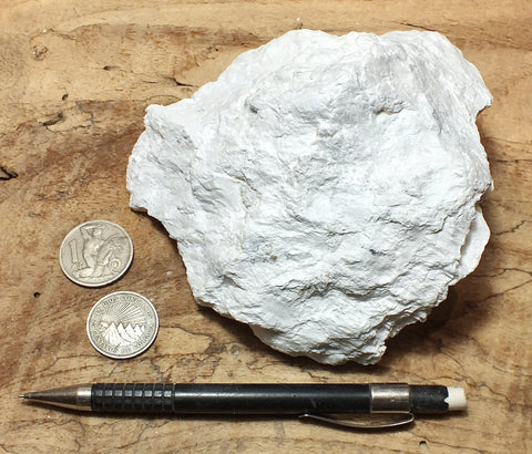 talc - soft white talc from the Acme Mine, Alexander Hills, San Bernardino County, California - large hand/display specimen