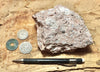 tuff breccia - hand/display specimen of a spectacular pink tuff breccia