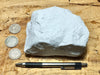 tuff - very pure lithified white volcanic ash mined for Old Dutch Cleanser - teaching hand specimen