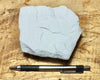 tuff - very pure lithified white volcanic ash mined for Old Dutch Cleanser - teaching hand specimen