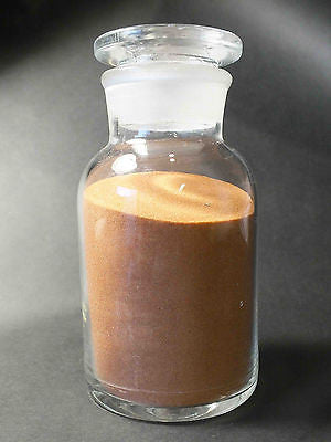 sand - dune sand - orange-pink frosted sand derived from the Navajo Sandstone - 250 ml display bottle with ground glass stopper 