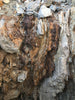 limonite + hematite - hydrated/weathered iron oxides from the cap of a hydrothermal vein - hand/display specimen