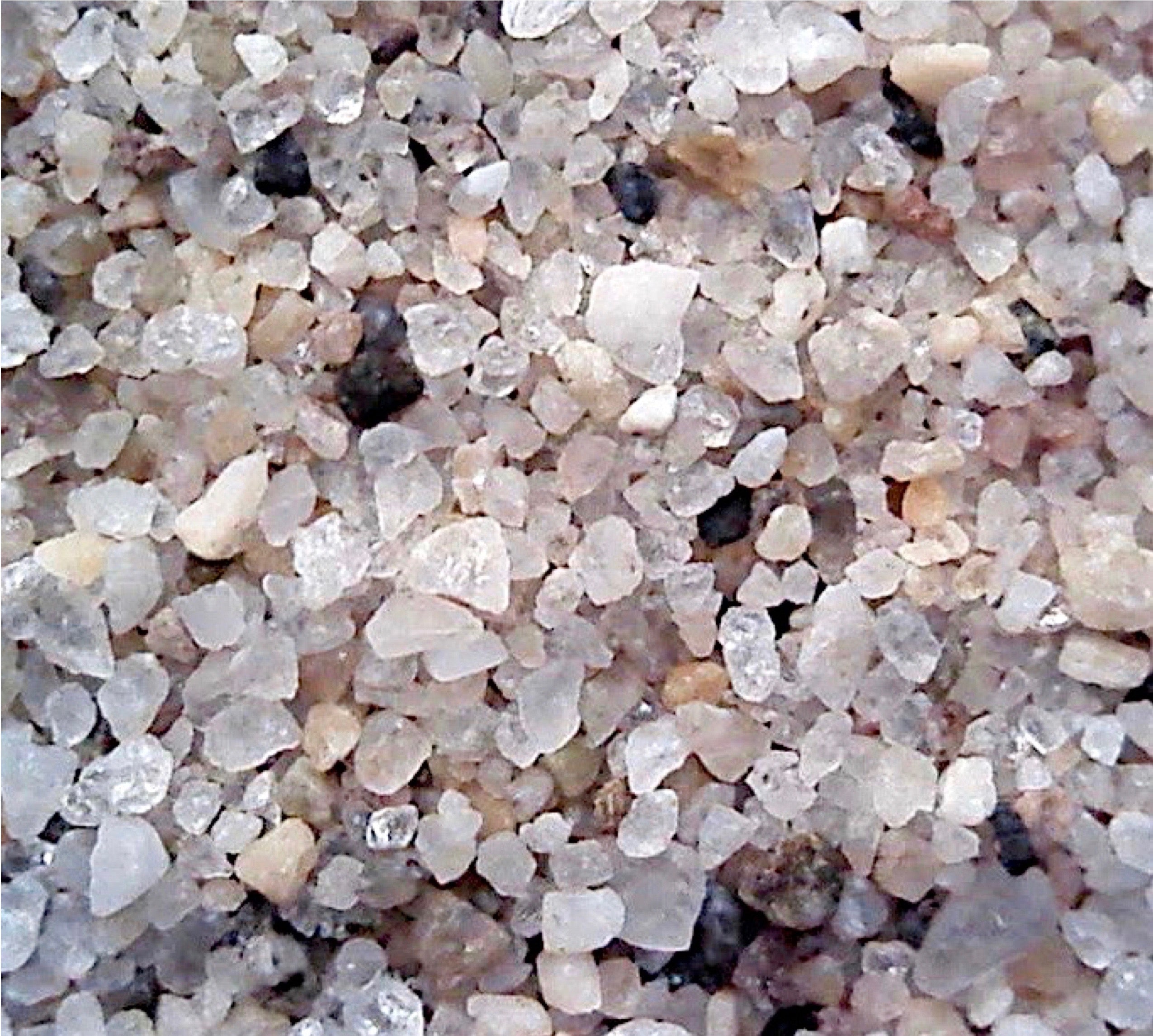 sand quartz angular grained beach sand, primarily quartz, from Zum Geological Specimen Supply