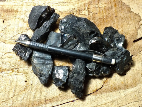 anthracite - teaching student specimens of metamorphic "hard coal" from eastern Pennsylvania - Unit of 10 smaller specimens