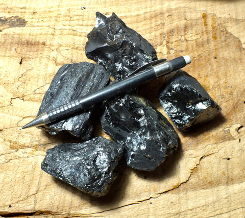 anthracite - metamorphic "hard coal" from eastern Pennsylvania - unit of 5 student specimens