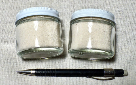 sand - gypsum sand from Lake Lucero - set of two 2-ounce jars