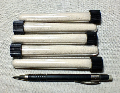 sand - gypsum sand from Lake Lucero - set of five tubes