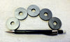 magnets - set of five ceramic ring magnets 1.5 inch diameter by .125 inch thick 