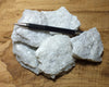 marble - student specimens of white large-crystal marble  UNIT OF 5 SPECIMENS