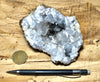 quartz - cavity filling - large hand/display specimen of a quartz filled geode from Morocco
