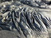 Pahoehoe - hand/display specimen of ropy lava from the Kilauea 1990 East Rift Zone eruption 