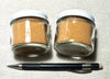 sand - orange-tan dune sand with iron-oxide coated grains derived from the Navajo sandstone in the San Rafael Swell - set of two 2-ounce jars