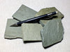 shale - teaching student specimens of a hard green Lower Cambrian shale from the Harkless Formation- Unit of 5 specimens 