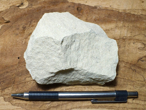 sandstone - white to cream fine-grained Springdale Sandstone Member of the Moenave Formation, a unique silver ore - teaching hand specimen