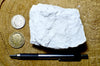 tuff - very pure lithified white volcanic ash - teaching hand specimen 